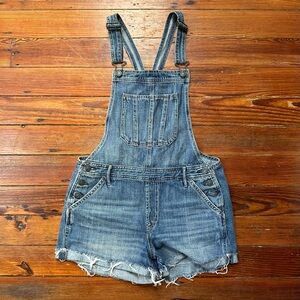 Abercrombie & Fitch denim overall cutoff shorts Small